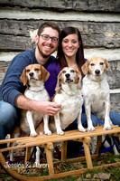 Jessica, Aaron and their pups!